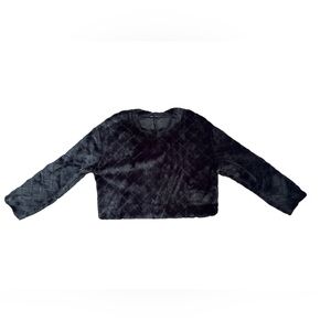 Zara cropped topped Fuzzy sweater - M